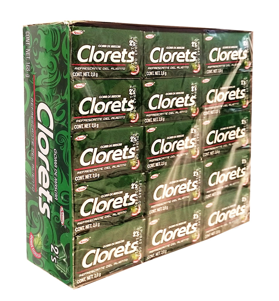 Clorets Clorets Gum 60 x 2 units - Chicles (Pack of 1) - Walmart.com