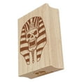 thumbnail image 1 of Egyptian Pharaoh Skull Rectangle Rubber Stamp Stamping Scrapbooking Crafting - Small 1.7in, 1 of 7