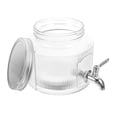 thumbnail image 4 of Dispensador de bebidas de vidrio, contenedor de agua para refrigerador, dispensador de jugo, té, limonada de gran capacidad, grifo de almacenamiento para uso en fiestas en el hogar, 4 of 8