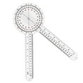 thumbnail image 1 of GonióMetro de 12 Pulgadas, Regla de áNgulo OrtopéDico Transparente GonióMetro de PláStico GonióMetro Espinal de 360 Grados para Medir el Cuerpo, 1 of 7