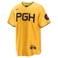 thumbnail image 2 of Maillot Réplique Joueur Ke'Bryan Hayes Or Pittsburgh Pirates City Connect, 2 of 3