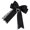Black, variant on 2000S Cool Girl Lace Hair Clip With Love Heart Charm Decors Large Hair Bows For Parties And Special Event Dressingup