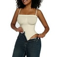 thumbnail image 6 of ZQUUVOU Shapewear Tummy Control for Women Seamless Bodysuit with Adjustable Straps Lightweight Body Shaper Suits White, 6 of 6