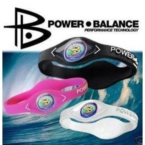 Power Balance Silicone Wristband Bracelet Medium Sky Blue w/ White Letters