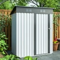 thumbnail image 4 of Mulinsonfly 5x3 FT Metal Storage Shed – Lockable Outdoor Shed with Single Door, Air Vents, Waterproof and UV-Resistant, Perfect for Tools and Equipment, 4 of 7