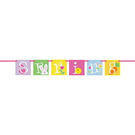 Spring Pennant Banner