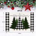 thumbnail image 2 of Juego de manteles individuales de invierno con nieve Apalfuy manteles navideños de temporada decoración de fiestas cocinas y comedores, 2 of 5