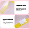 thumbnail image 4 of Homekingdee A4 Plastic Document Pouch with Reinforced Edges - Transparent Snap-Closure Waterproof and Dirtproof File Bag for Office Documents Organization, 4 of 6