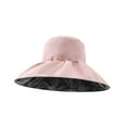 thumbnail image 4 of Sombrero de sol Yuyangstore para mujer Sombrero de cubo flexible Gorras de playa Rosa, 4 of 8