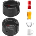 thumbnail image 2 of Anti-Spill Cup Holder, Adjustable Inner Diameter Drink Coaster with Sticker, Drink Holder for Home Office Outdoors (Black), 2 of 5