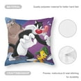thumbnail image 5 of Sylvester and Tweety Pie-themed plush velvet Pillow Cover Case Gifts Pillowcase Home Decorative Throw Cushion Birthday Present Fans Lover, 5 of 6