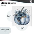 thumbnail image 4 of Stupell Industries French Country Blue Pumpkin With Flowers Canvas Art, 24 x 24, by Creative Studio, 4 of 8