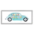 thumbnail image 5 of Stupell Industries Decorated Easter Car Bunnies Floral Pattern Banner Painting Gray Framed Art Print Wall Art, Design by Heatherlee Chan, 5 of 5