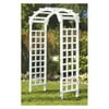 Greenstone White Arch 7 ft. Wood Arbor