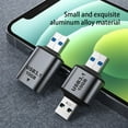 thumbnail image 3 of Seitruly Adaptador USB 3,1 de disco duro móvil para teléfono, convertidor de carga de aleación de aluminio de Audio y vídeo portátil, conectores de Teléfono y Comunicación tipo 4, 3 of 6