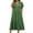 Green, variant on Summer Dresses Women's Solid Color Short Sleeved Loose Pocket Women's Round Neck Dress Sundress for Women 2024 Vacation