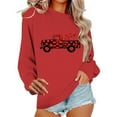 thumbnail image 2 of Ounisa Valentines Sweatshirt Women Gnomes Shirts Love Heart Sweater Crewneck Long Sleeve Pullover Tops, 2 of 6