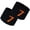 7, variant on COUVER Embroidered Orange Number 9 Black Terry Cotton Athletic Wristbands 1 Pair (Mens)