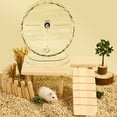 thumbnail image 4 of Lttoisl Super Silent Transparent Hamster Exercise Running Wheel - Large Plastic Pet Toy for Dwarf Hamsters & Small Animals, Prevents Spinal Bending, 7-9.5 Inch Sizes, 4 of 8
