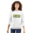 thumbnail image 3 of Funny Vegan House Saarcastic Food Unisex Plus Fleece Graphic Sweatshirt Brisco Brands 5X, 3 of 5