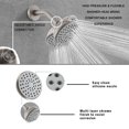 thumbnail image 3 of 6 Inch Bathroom Shower Head Combo Kit, System Shower Faucet with Tub Spout, Handheld Spray Shower Trim Set with Silicone Nozzle, 3 of 8