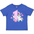 thumbnail image 3 of Inktastic I Am 1 Year Old with Unicorn and Hearts Girls Baby T-Shirt, 3 of 5