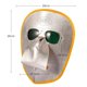 thumbnail image 2 of Máscara de Soldadura de cuero y gafas de soldadura cubierta facial de soldador juego de protección facial de soldadura ligera para corte de fundición, 2 of 8