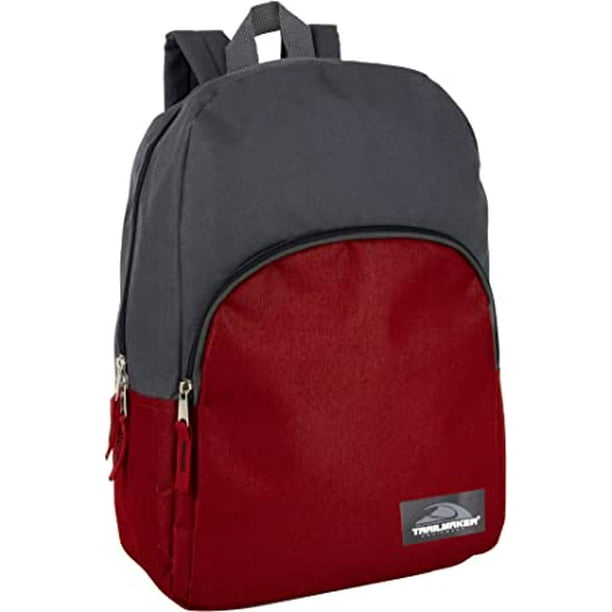 Color Block Backpacks for School Boys and Girls, 15 Inch Two Tone