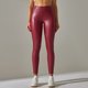 thumbnail image 3 of Gibobby Pantalones de Casuales Leggings de yoga para mujer con bolsillo de PU, corte ceñido, mallas deportivas con forro polar, pantalones elásticos de cintura alta(Rojo， XL), 3 of 5