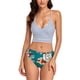 thumbnail image 2 of Nuevo traje de baño dividido para mujer Traje de baño sexy con estampado de rayas informales Fridja nalpqowj19442, 2 of 7
