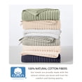 thumbnail image 3 of Great Bay Home Luxury 100% Cotton Ribbed Texture 6-Pack Hand Towel Set, Navy Blue, 3 of 6