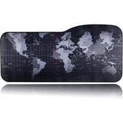 BRILA Extended Mouse pad - Curve Design Gaming Mouse pad - Stitched Edges & Skid Proof Rubber Base - 29.5" x 12.1" x