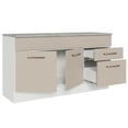 thumbnail image 4 of Mueble de Cocina Para Tarja 150 cm 2 Cajones y 2 Puertas Blanco Crema Agata Madesa, 4 of 5