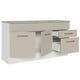 thumbnail image 4 of Mueble de Cocina Para Tarja 150 cm 2 Cajones y 2 Puertas Blanco Crema Agata Madesa, 4 of 5