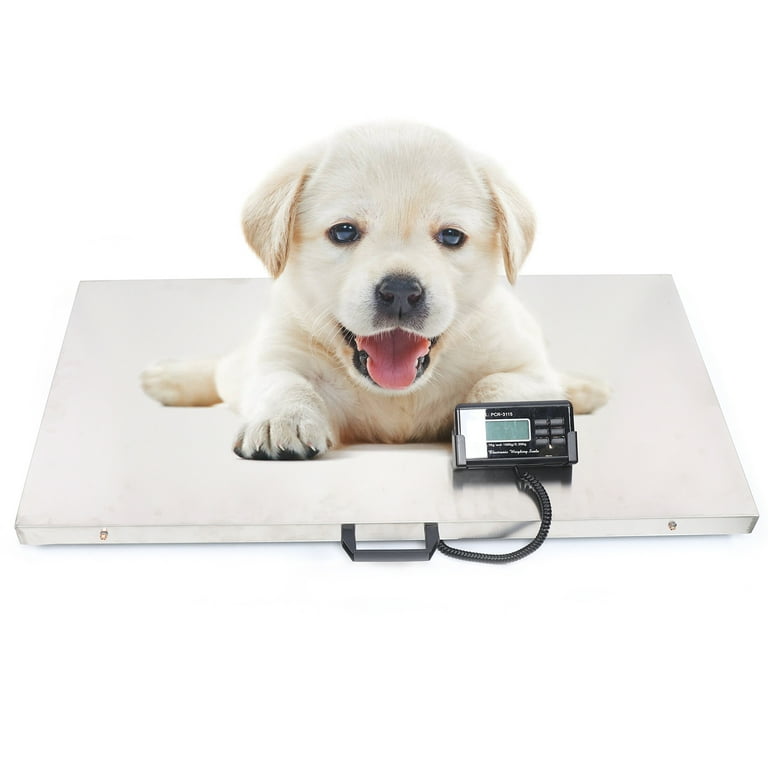 Miumaeov Postal Scale Pet Scale Dog Scales for Large Breed Shipping Scale for Packages Digital Livestock Scale Stainless Steel Platform Electronic
