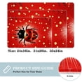 thumbnail image 2 of Ladybird Non-Slip Polyester Bath Rug, Machine Washable Area Rugs for Bathroom and Chair Rug, 2 of 6