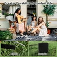 thumbnail image 6 of VUNATE Outdoor Rug Carpet 8'x10' Waterproof Reversible Patio Rug Portable Indoor Outdoor Rug Plastic Straw Rug for Beach RV Camping Garden Picnic Deck Backyard Porch Decor Beige and Blue, 6 of 6
