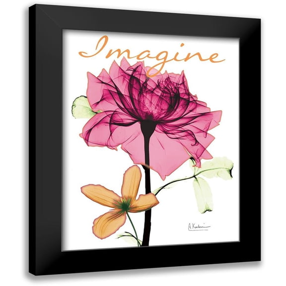 Koetsier, Albert 12x14 Black Modern Framed Museum Art Print Titled - Imaginative Floral