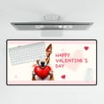 thumbnail image 4 of Happy Valentine's Day Bull Terrier Brings Love Heart Desk Mat Full Keyboard Mouse Pad Bully Dog Lovers Gifts Idea Large Mousepad - 02028, 4 of 5
