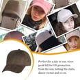 thumbnail image 2 of Unisex Adjustable Suede Baseball Cap Hat Solid Cap Baseball Cap Color Outdoor Sports Sun Hats, 2 of 7