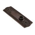 thumbnail image 6 of Renovators Supply Door Back Plate Antique Brass Beaded without Keyhole 7 1/4" H, 6 of 7