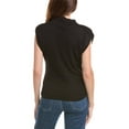 thumbnail image 2 of Michael Stars womens  Reese Power Shoulder Top, xs, Black, 2 of 3