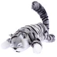 thumbnail image 1 of Grey Plush Cat Doll Tumbling Interactive Toy For Kids And Cat Lovers Perfect For Indoor Play 1Pack, 1 of 4