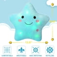 thumbnail image 2 of Almohada DearSun Light Up Star de 35 cm, color azul, 2 of 7