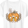 thumbnail image 3 of Instant Message - Thanksgiving - Pumpkin Cottage - Women's Short Sleeve Graphic T-Shirt, 3 of 6