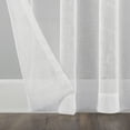 thumbnail image 4 of Archaeo Burlap Weave Linen Blend Tab Top Curtain, 50"x84", 50"x84", White, 4 of 8