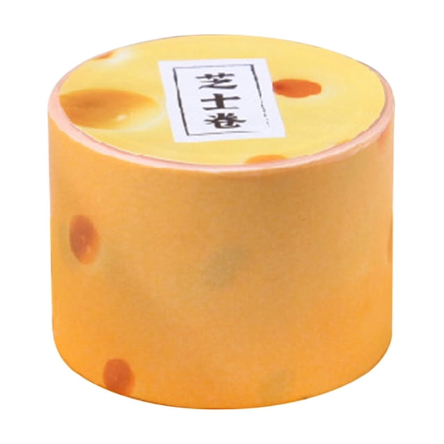 CSChome Washi Tape Washi Self-Adhesive Sticker - Realistic Food Themed Japanese Decorative Scrapbook Sticker with Strong Stickiness and Waterproof Feature