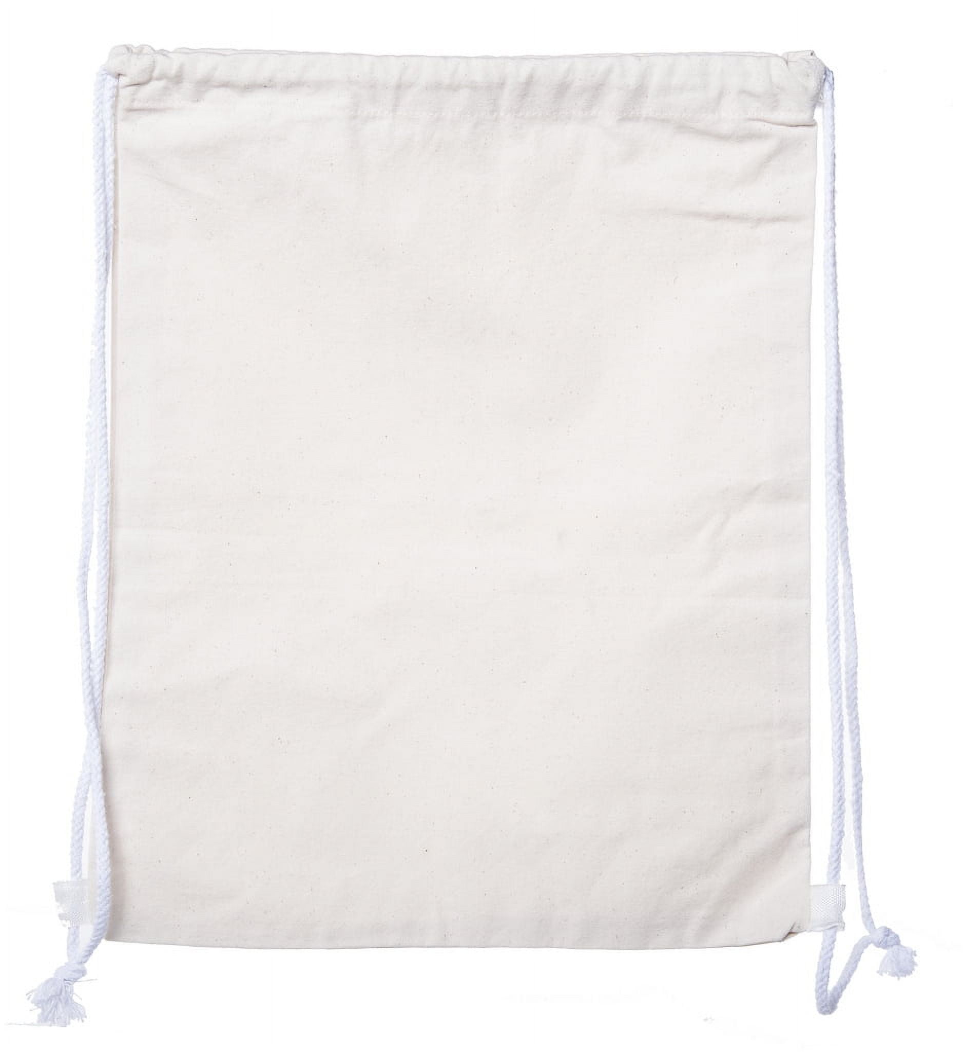 Multi-Purpose 100 % Cotton Canvas Drawstring Backpacks-Wholesale Heavy Duty Cotton Cinch Sacks -By Mato & Hash