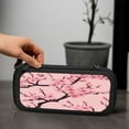 thumbnail image 6 of Cherry Blossom, Carrying Case For Nintendo Switch & OLED Version, Eva Lightweight Shockproof Protective Pouch Case for Game Console & Accessories with 10 Game Card Slot & Wristband, Black, 6 of 6