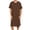 Brown-01, variant on LONKITO Mens Nightgown Long Pajama Nightshirt Comfort Lounge Sleep Shirt Short Sleeve Nightshirts